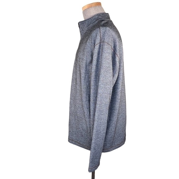 ROWM 1/4 Zip Charcoal Pullover With Copper Colored Stitching. XXL EUC - Picture 7 of 13